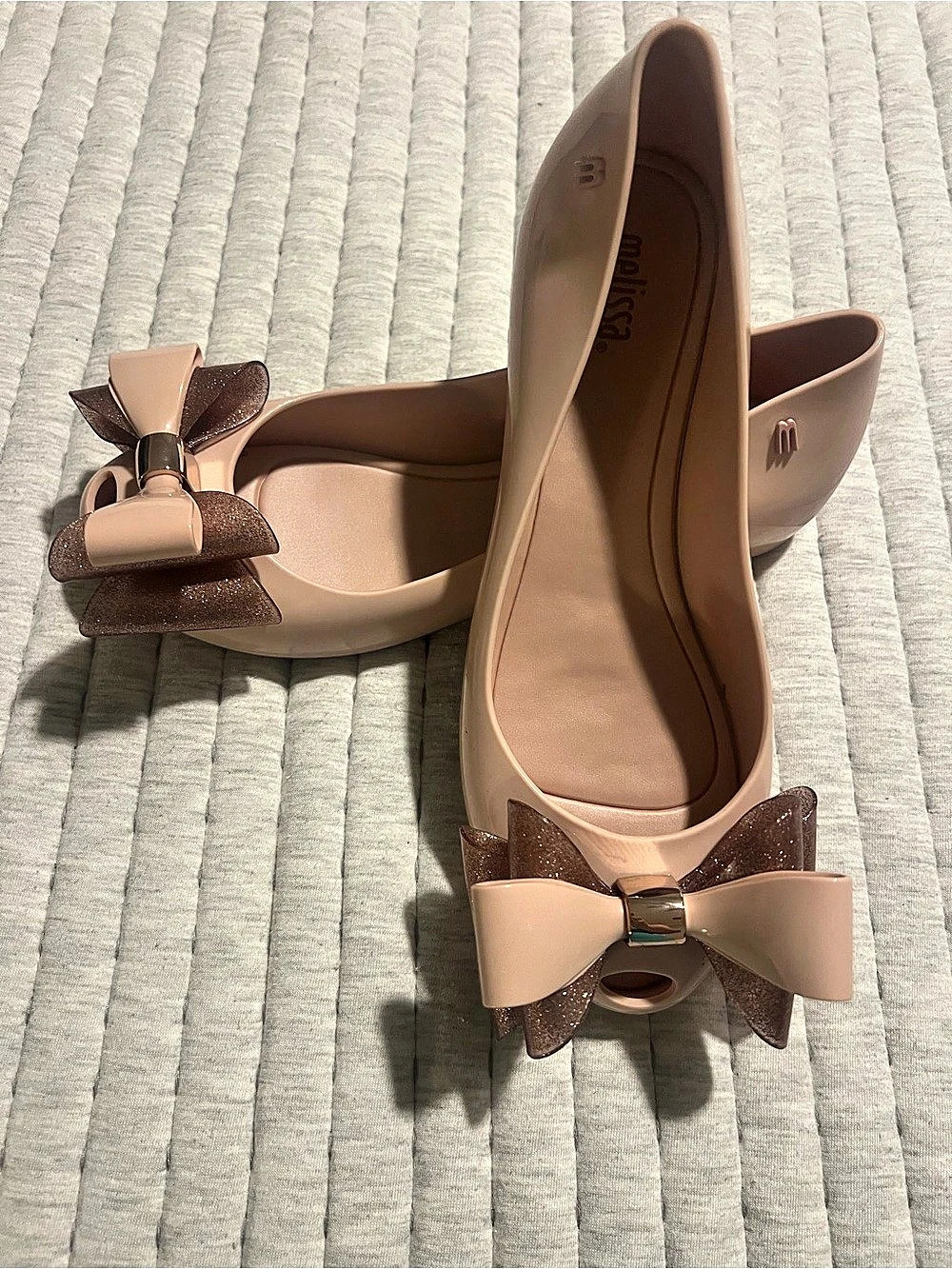 Melissa  Ultragirl Sweet XII Bow Flats in Pink US 7  New